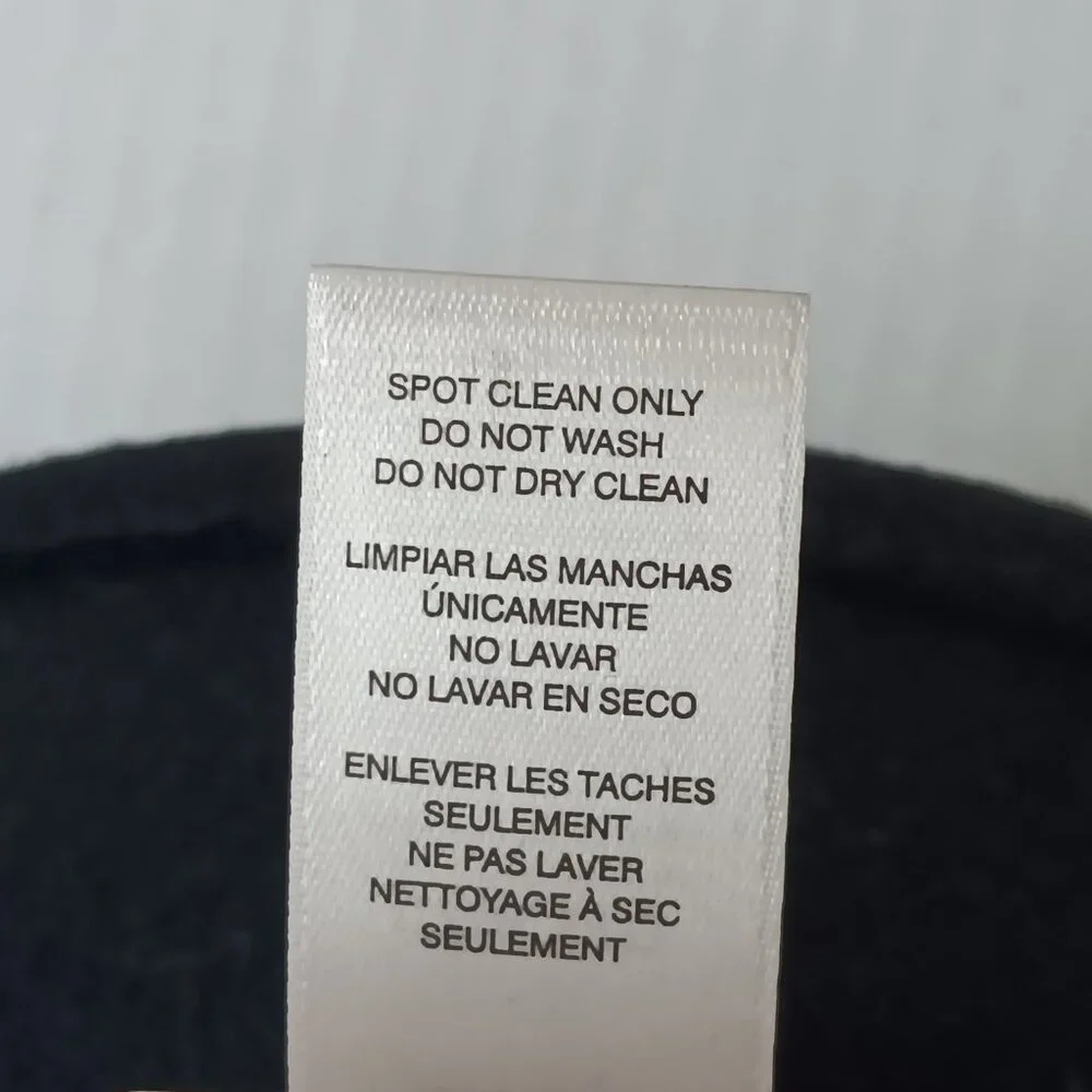 Chico's Women's Black Wool Fedora Hat One Size